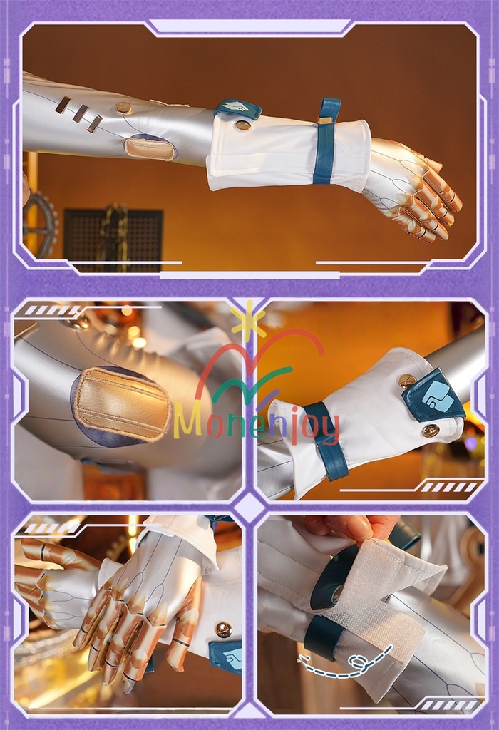 Monenjoy 原神 イネファ コスプレ衣装 Ineffa ロボット イヤホーン+帽子+腿カバー付 完全再現コスプレ 新星の駆動 ロボ娘 ハロウィン