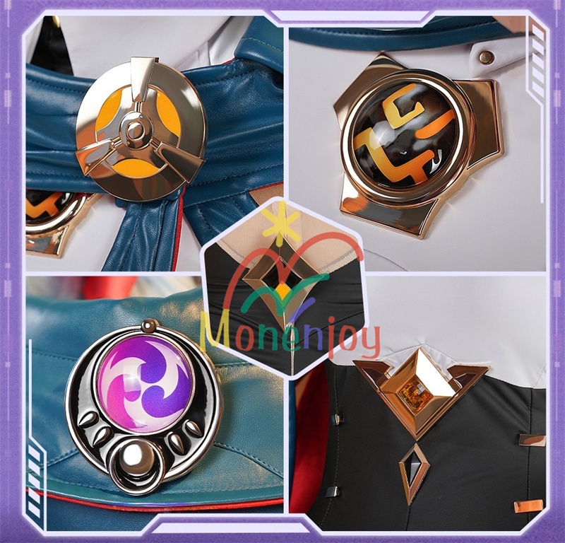 Monenjoy 原神 イネファ コスプレ衣装 Ineffa ロボット イヤホーン+帽子+腿カバー付 完全再現コスプレ 新星の駆動 ロボ娘 ハロウィン