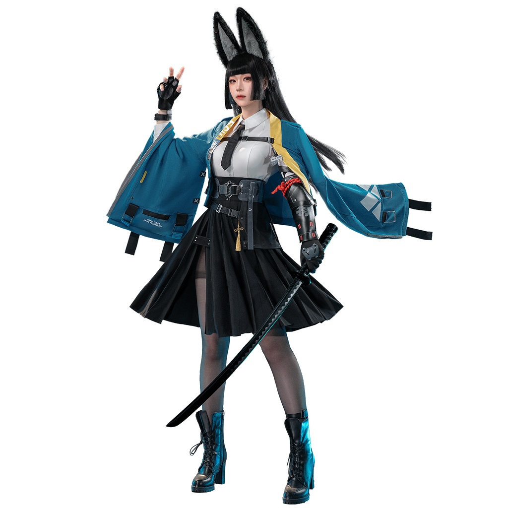「在庫納品」Monenjoy　ゼンゼロ 星見雅  　コスプレ衣装　人工革　ホロウ第六課 　金属製パーツ　耳飾り付　コスチュームGS1932