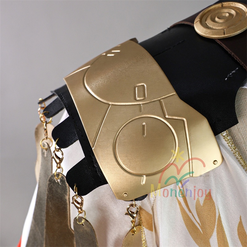 Monenjoy 鳴潮 オーガスタ コスプレ衣装 イベント 樹脂パーツ コスチューム ハロウィン ウィッグ+サンダル追加