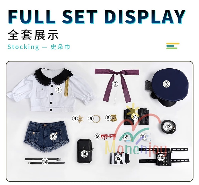 Monenjoy パンティ&ストッキングwithガーターベルト パンスト姉妹 ユニフォーム コスプレ衣装 newpsg NewPSG/#Newパンスト New PANTY & STOCKING with GARTERBELT