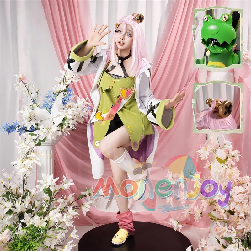 Monenjoy　原神　アイノ　コスプレ衣装　3d樹脂製パーツ　1：1レプリカ　Aino Genshin ナド・クライ編 　水元素　月の輪　「秘聞の館」のオーナー　 コスチューム