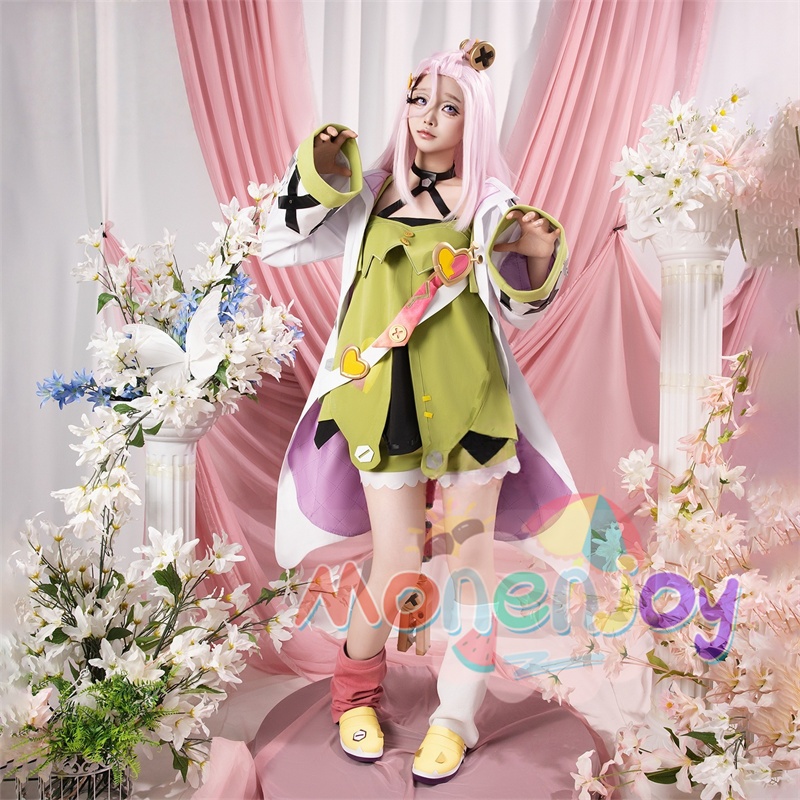 Monenjoy 原神 アイノ コスプレ衣装 3d樹脂製パーツ 1:1レプリカ Aino Genshin ナド・クライ編  水元素 月の輪 「秘聞の館」のオーナー  コスチューム