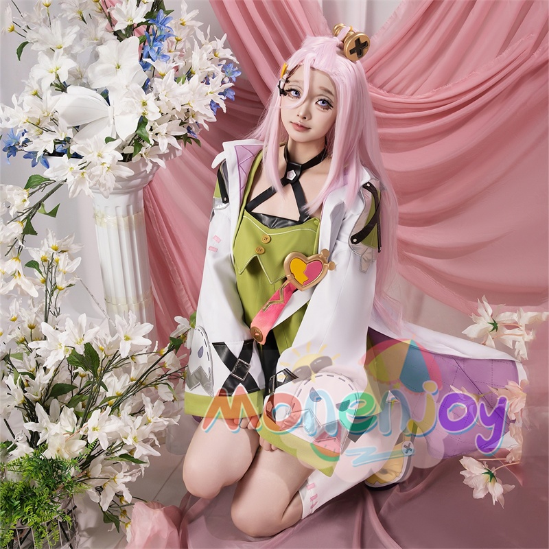 Monenjoy 原神 アイノ コスプレ衣装 3d樹脂製パーツ 1:1レプリカ Aino Genshin ナド・クライ編  水元素 月の輪 「秘聞の館」のオーナー  コスチューム