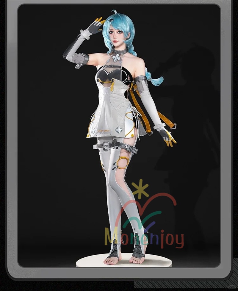 Monenjoy ゼンゼロ シード コスチューム イベント エージェント  裾反射光機能 3d樹脂製 軽量化 ゼンゼロ/ZZZ イベン ハロウィン