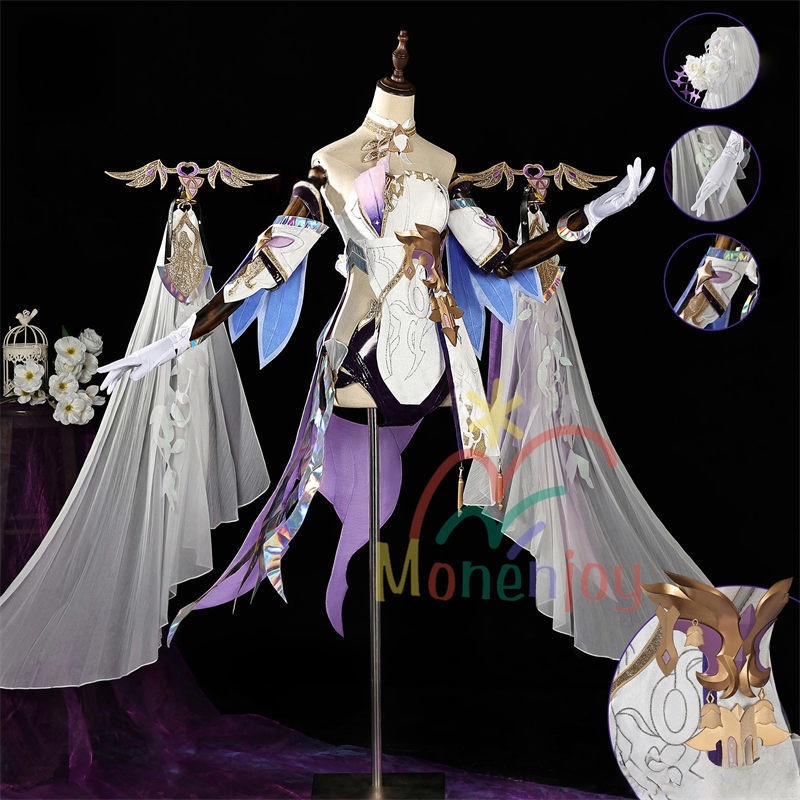 Monenjoy 崩壊3rd エリシア コスプレ  妖精エリ 真我・人の律者 コスプレ衣装 コスチューム 舞台服