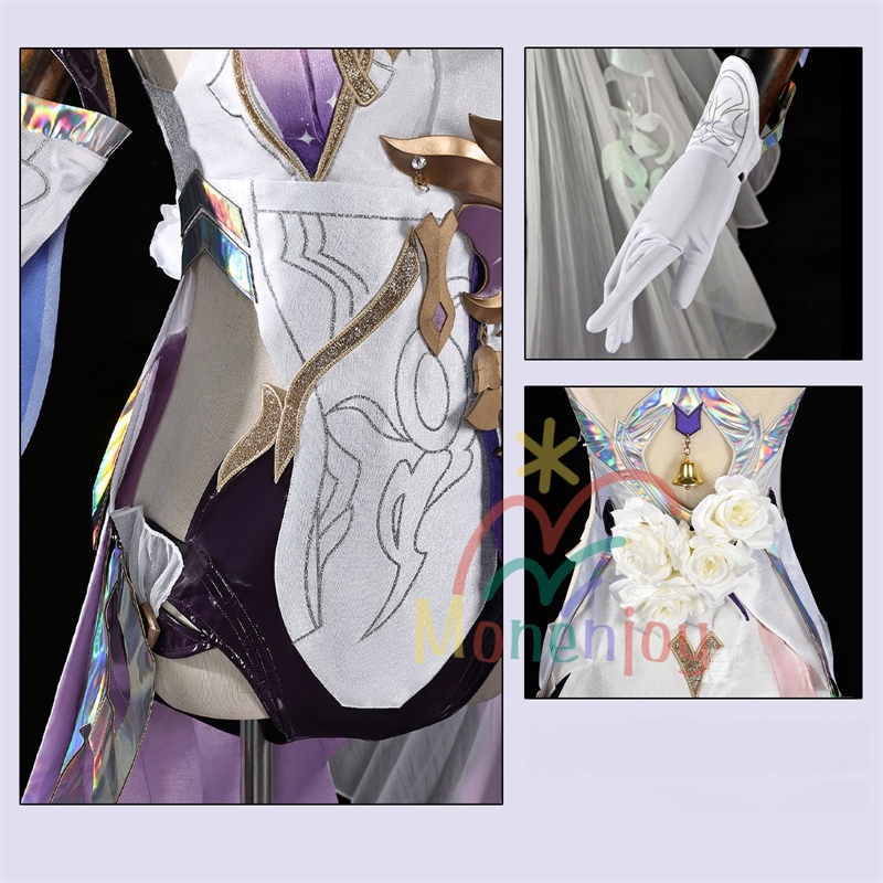 Monenjoy 崩壊3rd エリシア コスプレ  妖精エリ 真我・人の律者 コスプレ衣装 コスチューム 舞台服