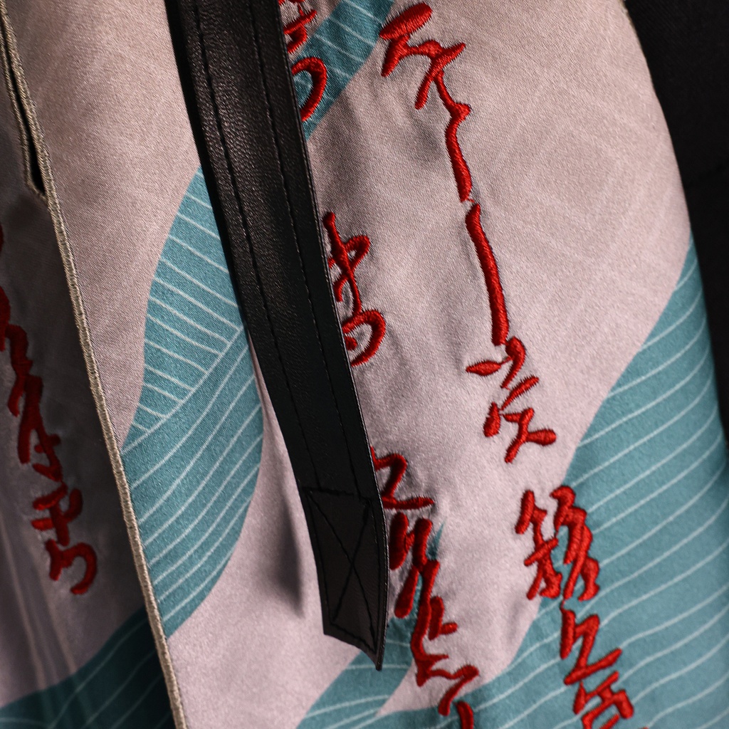 Monenjoy 鳴潮 仇遠 コスプレ衣装 きゅうえん コスチューム Wuthering Waves 孤高の剣客 刺繍柄+人工革更新