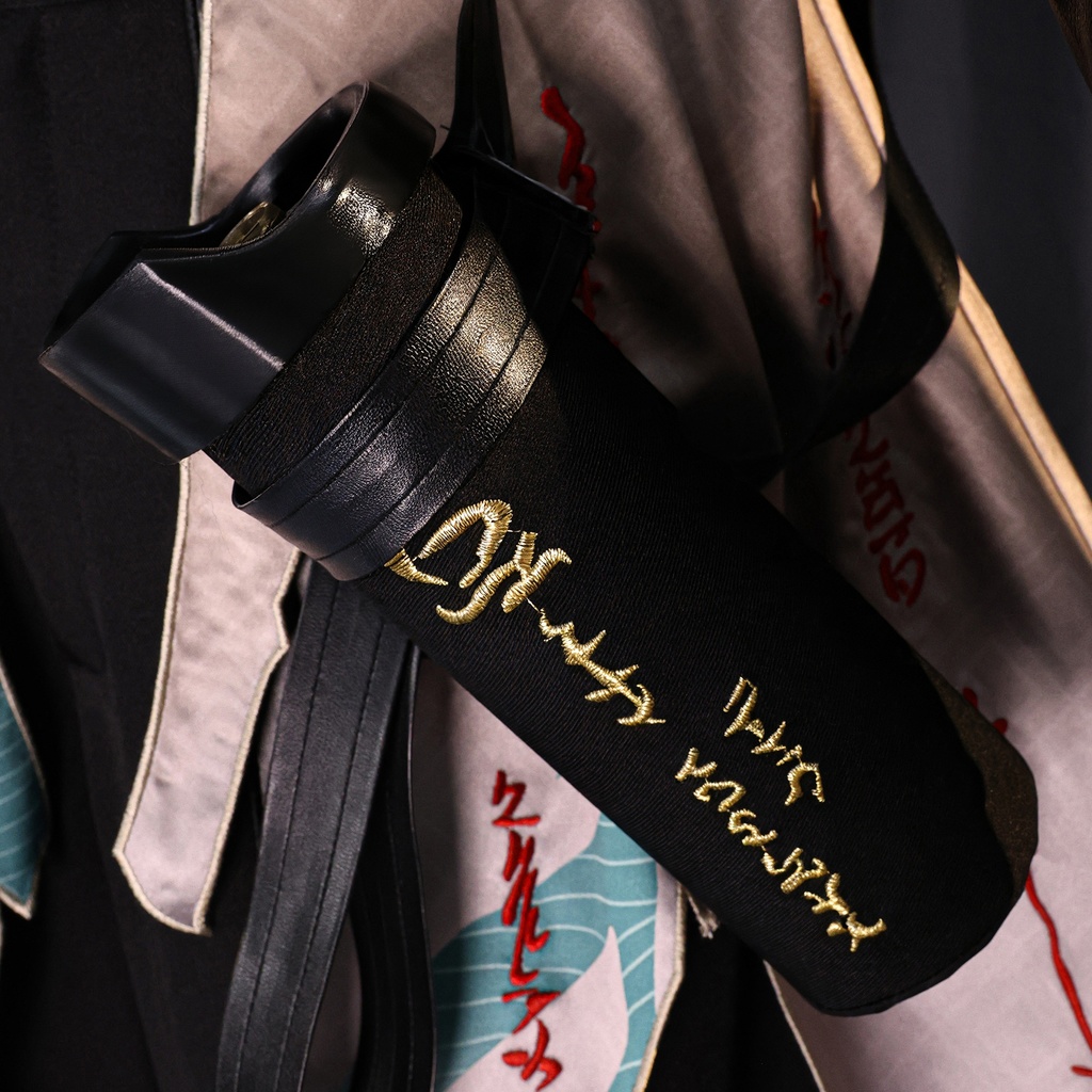 Monenjoy 鳴潮 仇遠 コスプレ衣装 きゅうえん コスチューム Wuthering Waves 孤高の剣客 刺繍柄+人工革更新