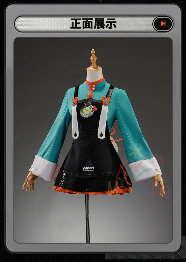 Monenjoy ゼンゼロ ザオ コスプレ衣装 照 フワワワ ケモナー衣装 Furry テイル モコモコ ファーリー ウィッグ+爪+グローブ+武器追加可能