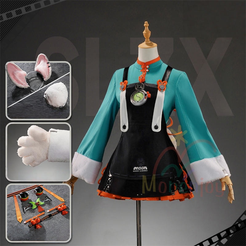 Monenjoy  ゼンゼロ ザオ コスプレ衣装　照　フワワワ　ケモナー衣装　Furry　テイル　モコモコ　ファーリー&nbsp;ウィッグ＋爪＋グローブ＋武器追加可能