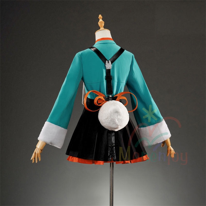 Monenjoy ゼンゼロ ザオ コスプレ衣装 照 フワワワ ケモナー衣装 Furry テイル モコモコ ファーリー ウィッグ+爪+グローブ+武器追加可能