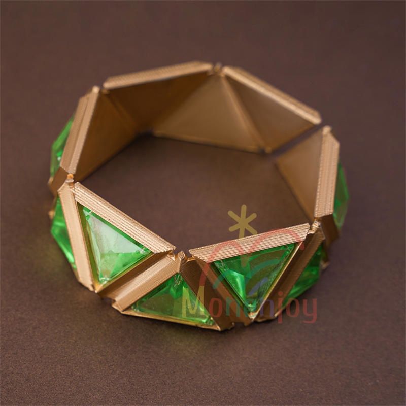 Monenjoy 原神 ネフェル コスプレ衣装 Nefer ベルベット生地 3d樹脂製パーツ ナドクライ / 秘聞の館 コスチューム 耳飾り付