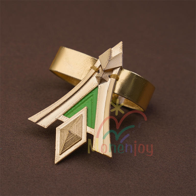 Monenjoy 原神 ネフェル コスプレ衣装 Nefer ベルベット生地 3d樹脂製パーツ ナドクライ / 秘聞の館 コスチューム 耳飾り付