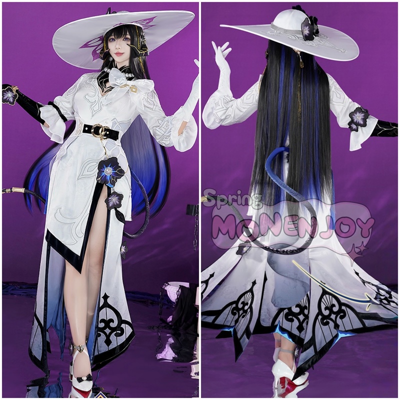 予約販売 Monenjoy 崩壊スターレイル コンスタンス 永火官邸 ダリア 合金製パーツ コスプレ衣装 帽子付 天外衛星通信 コスチューム