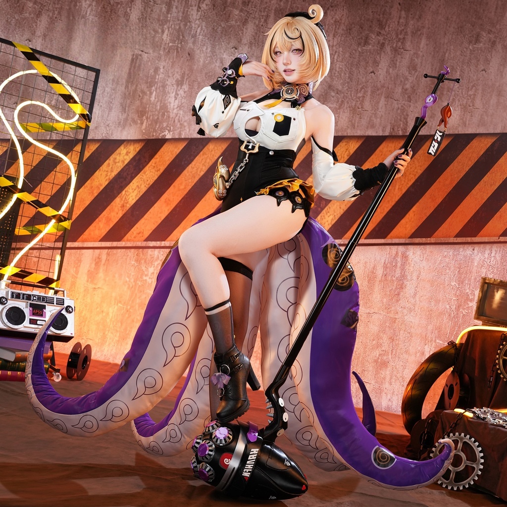 Monenjoy ゼンレスゾーンゼロ 　イドリー・マーフィー 　コスプレ衣装　Yidhari 　怪啖屋　タコのシリオン　タコ尻尾別途追加対応