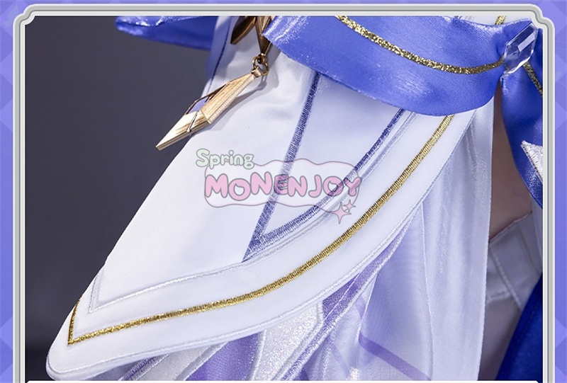 第一弾予約 Monenjoy 原神 コロンビーナ 少女 コスチューム コスプレ衣装 髪飾り+アイマスク付 3d樹脂製パーツ 執行官 月の少女 Damselette Columbina コスプレ衣装