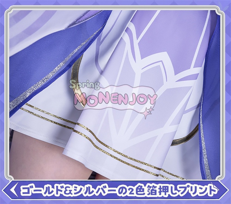 第一弾予約 Monenjoy 原神 コロンビーナ 少女 コスチューム コスプレ衣装 髪飾り+アイマスク付 3d樹脂製パーツ 執行官 月の少女 Damselette Columbina コスプレ衣装