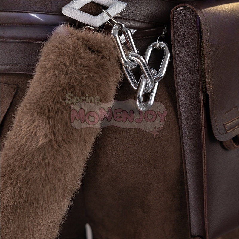 Monenjoy 第五人格 幻灯師 幻灯師のUR衣装 「フラバルー」コスプレ衣装 アマンダ・ゲイティス 尻尾&帽子付き|仮装 完成品