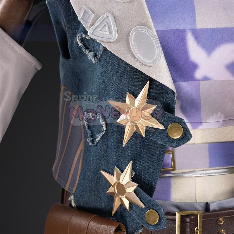 Monenjoy 第五人格 幻灯師 幻灯師のUR衣装 「フラバルー」コスプレ衣装 アマンダ・ゲイティス 尻尾&帽子付き|仮装 完成品