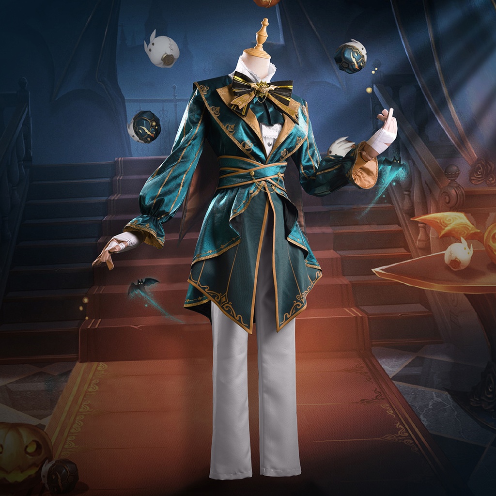 Monenjoy 第五人格 アイデンティティ5 曲芸師 コスプレ衣装 【UR】ティーパーティー 帽子付 +発光蝶リボン | 高品質・即納対応