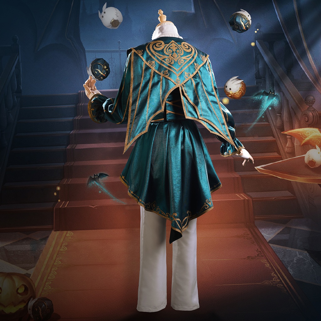 Monenjoy 第五人格 アイデンティティ5 曲芸師 コスプレ衣装 【UR】ティーパーティー 帽子付 +発光蝶リボン | 高品質・即納対応