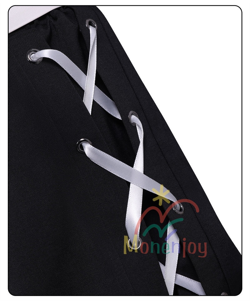 Monenjoy 魔法少女ノ魔女裁判 沢渡ココ コスプレ衣装 髪飾付 実況者 猫耳のヘッドフォン 孤独な配信者 翼+ぬいぐるみ付 ワンピース 仮装 イベント