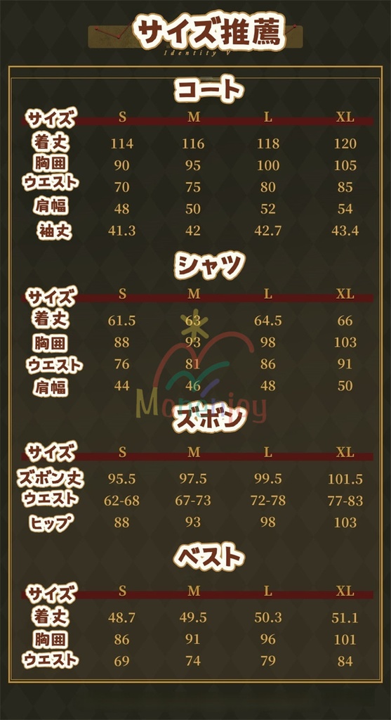 Monenjoy アイデンティティ5 サバイバー衣装 囚人の衣装 【UR】霊犀調査員 第五人格/IdentityV コスプレ衣装 3d樹脂製パーツ