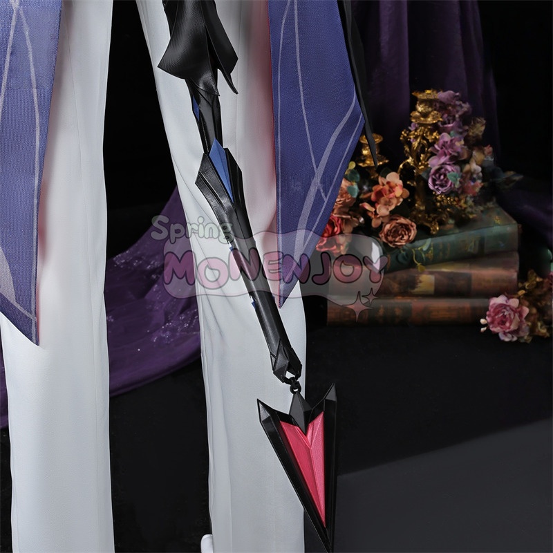 Monenjoy 原神 ドゥリン コスプレ 髪飾付 Durin コスプレ衣装 3樹脂製パーツ ドラコ・ルベド座 翼+尻尾+武器+ウィッグ別途追加可能 仮装 ハロウィン