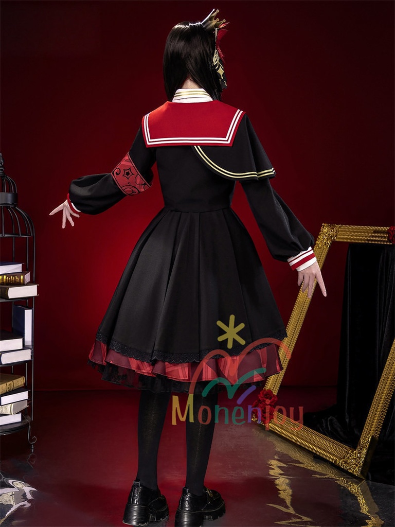 Monenjoy 魔法少女ノ魔女裁判 二階堂 ヒロ コスプレ衣装 にかいどう ヒロ 髪飾付 まのさば コスチューム ワンピース 仮装
