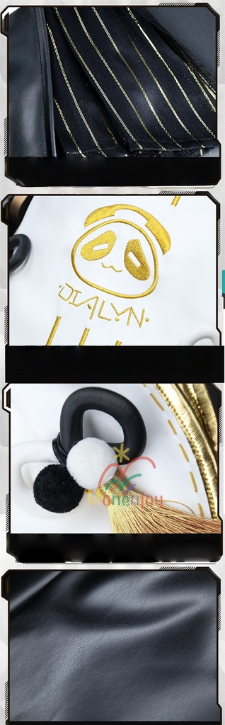 Monenjoy ゼンゼロ ダイアリン コスプレ クランプスの黒枝 コスチューム ハロウィンコスチューム セット(電話機小道具+イヤリング+ヘアアクセ付き)