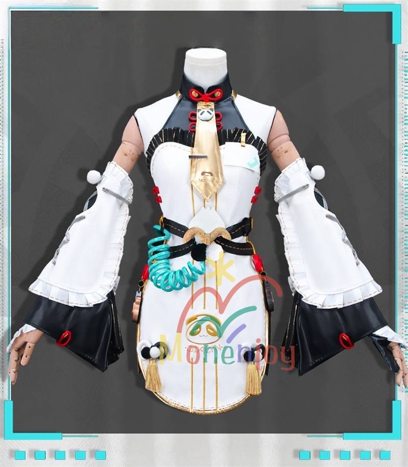 Monenjoy ゼンゼロ ダイアリン コスプレ クランプスの黒枝 コスチューム ハロウィンコスチューム セット(電話機小道具+イヤリング+ヘアアクセ付き)