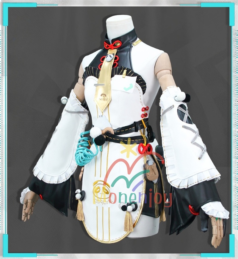 Monenjoy ゼンゼロ ダイアリン コスプレ クランプスの黒枝 コスチューム ハロウィンコスチューム セット(電話機小道具+イヤリング+ヘアアクセ付き)