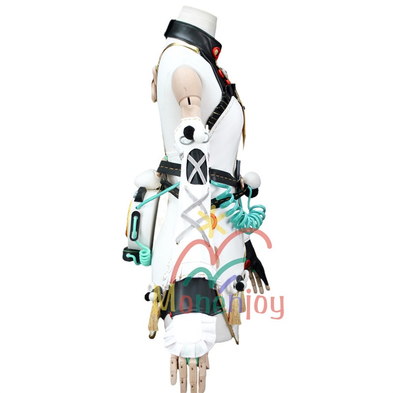 Monenjoy ゼンゼロ ダイアリン コスプレ クランプスの黒枝 コスチューム ハロウィンコスチューム セット(電話機小道具+イヤリング+ヘアアクセ付き)