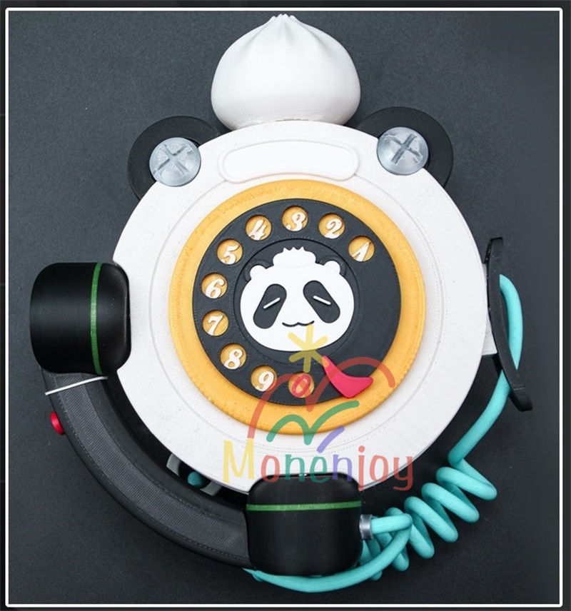 Monenjoy ゼンゼロ ダイアリン コスプレ クランプスの黒枝 コスチューム ハロウィンコスチューム セット(電話機小道具+イヤリング+ヘアアクセ付き)