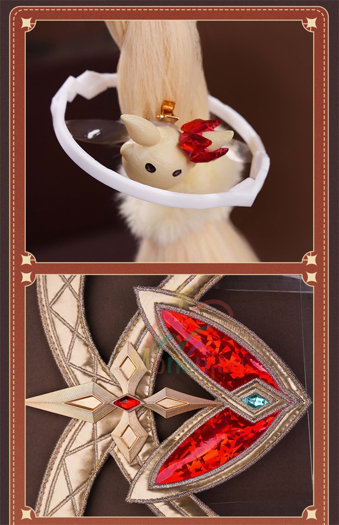 予約販売 Monenjoy 原神 アリス コスプレ衣装 コスチューム 帽子付 3d樹脂製パーツ 炎元素の神の目付 ナド・クライ編 魔術師 魔女 仮装 モンド / 魔女会