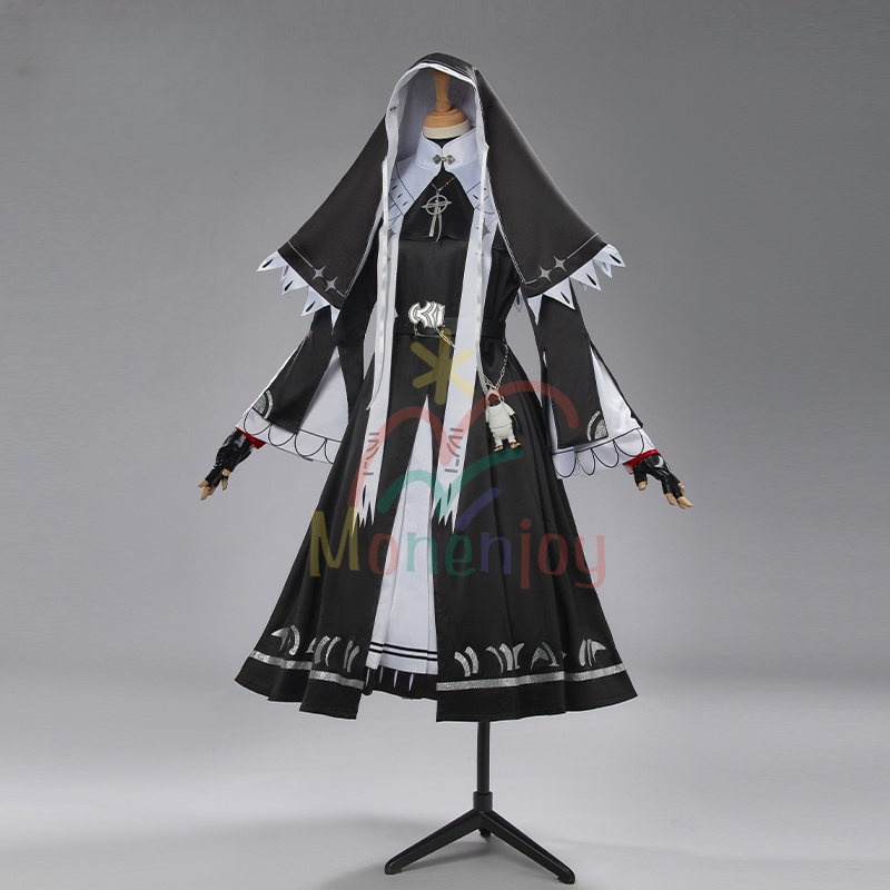 Monenjoy アークナイツ 新約エクシア シスター服 コスプレ衣装 高再現度 戦闘服デザイン Exusiai the New Covenant
