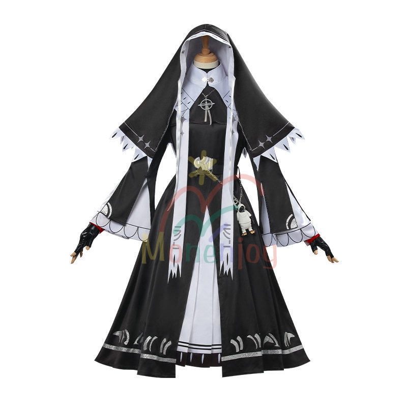 Monenjoy アークナイツ 新約エクシア シスター服 コスプレ衣装 高再現度 戦闘服デザイン Exusiai the New Covenant