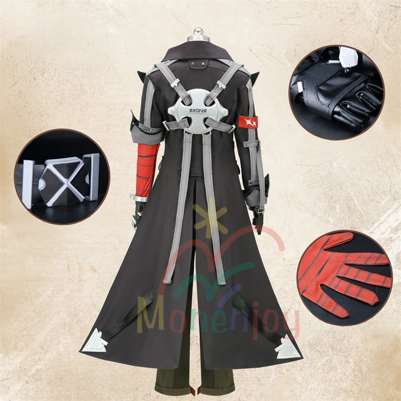 Monenjoy ゼンゼロ 狛野真斗 コスプレ衣装 耳飾り+背装備品付 怪啖屋 ウィッグ追加 ゼンレスゾーンゼロ イベント 仮装