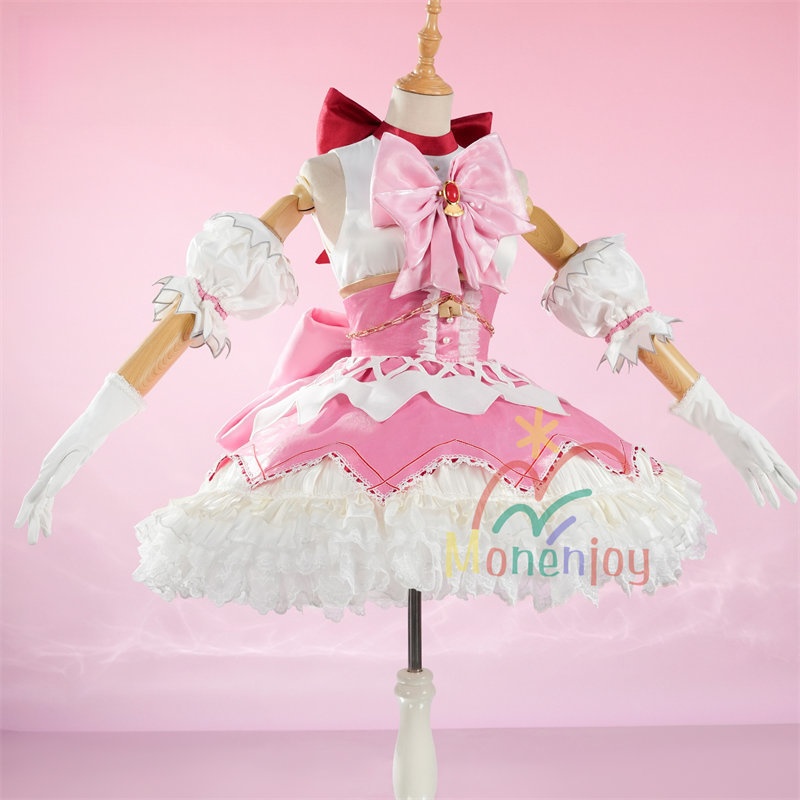 Monenjoy 魔法少女まどか☆マギカ ワルプルギスの廻天 暁美 ほむら　ワンピース　戦闘服　魔法少女　まどマギ　紫色　可愛い　礼服　コスチューム　舞台服　コスプレ衣装