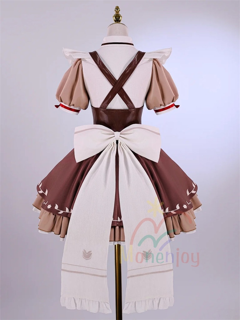 Monenjoy 鳴潮 韓国コラボ千咲ちゃん コスプレ衣装 メイド服 可愛い コーヒーメイド服 イベント