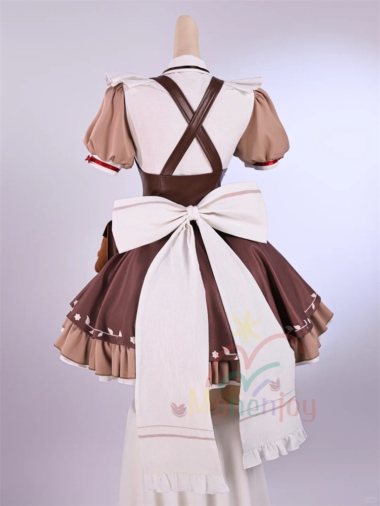 Monenjoy 鳴潮 韓国コラボ千咲ちゃん コスプレ衣装 メイド服 可愛い コーヒーメイド服 イベント