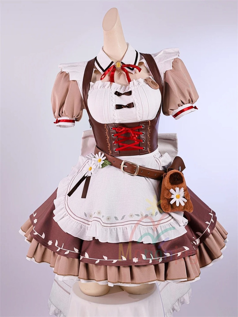 Monenjoy 鳴潮 韓国コラボ千咲ちゃん コスプレ衣装 メイド服 可愛い コーヒーメイド服 イベント