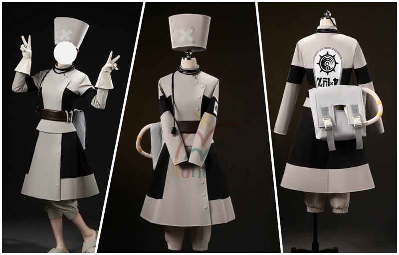 Monenjoy GACHIAKUTA エイシア・スティルザ コスプレ衣装 鞄+帽子付 ガチアクタ コスチューム イベント