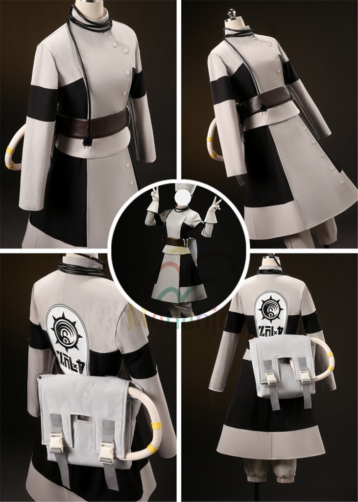 Monenjoy GACHIAKUTA エイシア・スティルザ コスプレ衣装 鞄+帽子付 ガチアクタ コスチューム イベント