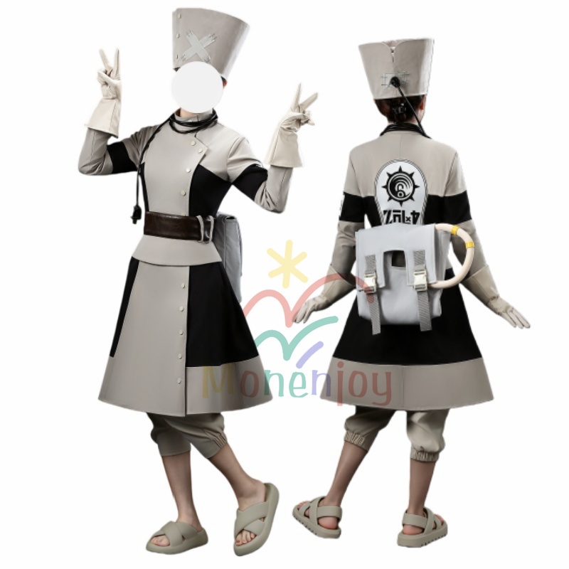 Monenjoy　GACHIAKUTA　エイシア・スティルザ　コスプレ衣装　鞄＋帽子付　ガチアクタ　コスチューム　イベント