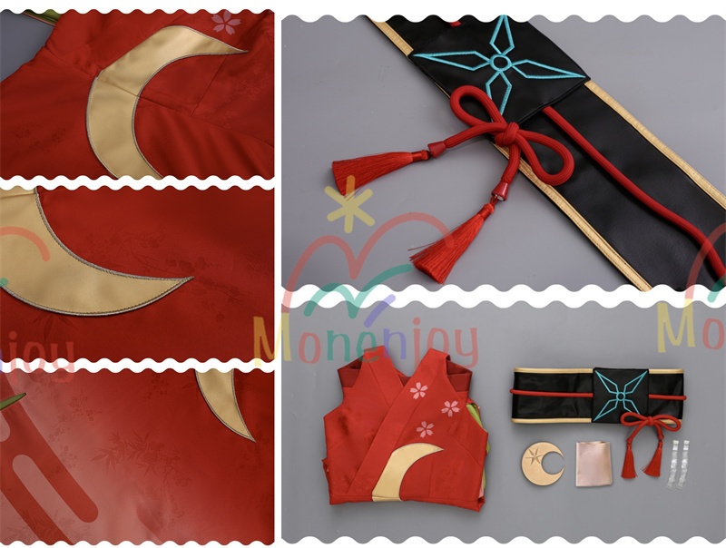 Monenjoy 超かぐや姫! かぐや ジャカード生地 コスプレ衣装 イベントハロウィン学園祭用 コスチューム