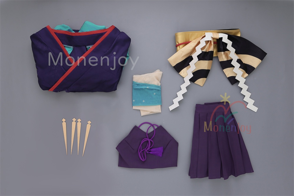Monenjoy 超かぐや姫 月見ヤチヨ ジャカード生地 コスプレ衣装 ぬいぐるみ追加 コスチューム イベント 和服