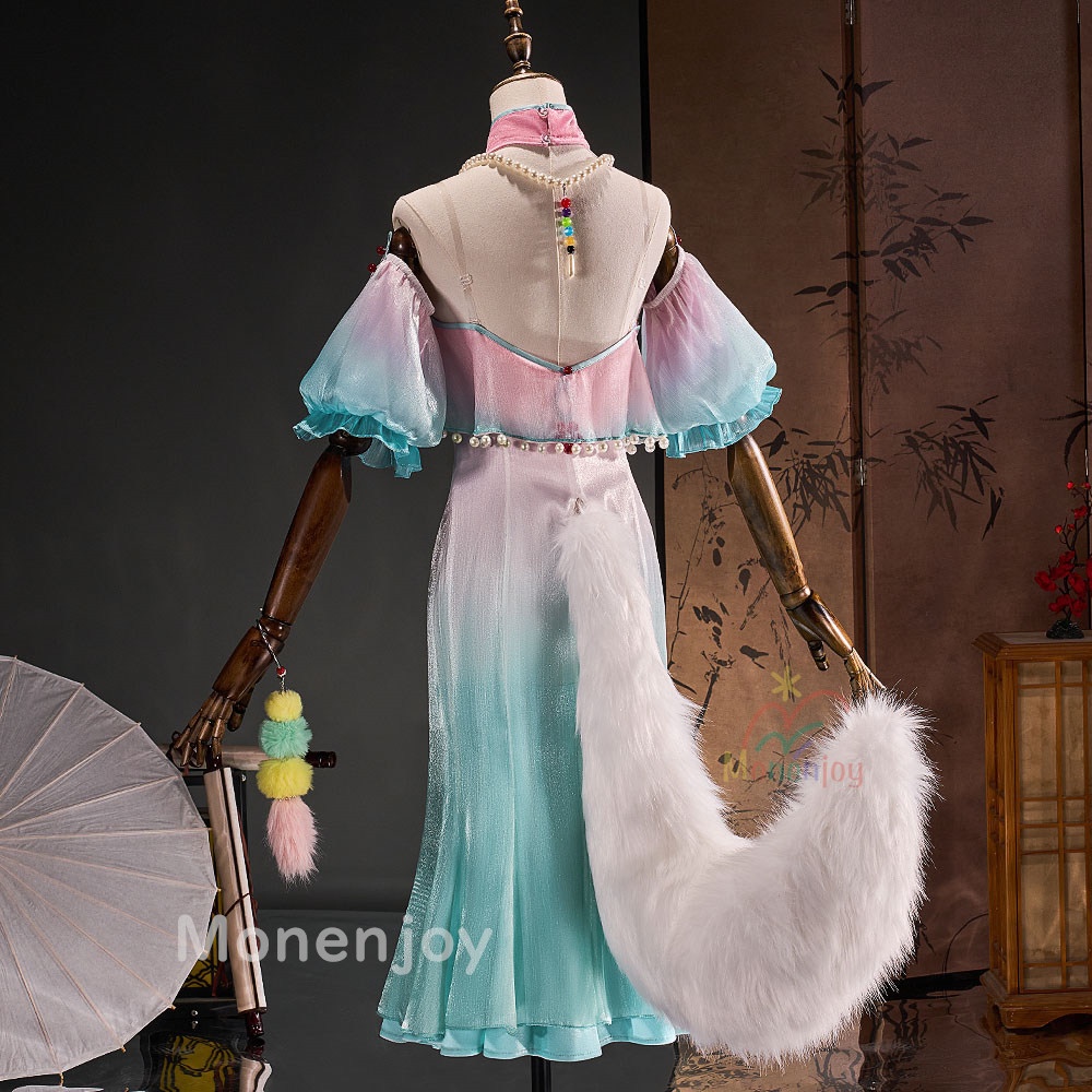 Monenjoy 第五人格 × 有獣焉 コラボ 吐宝鼠 調香師 コスプレ衣装 アイデンティティ5 IdentityV イベント ドレス 耳+尻尾追加対応