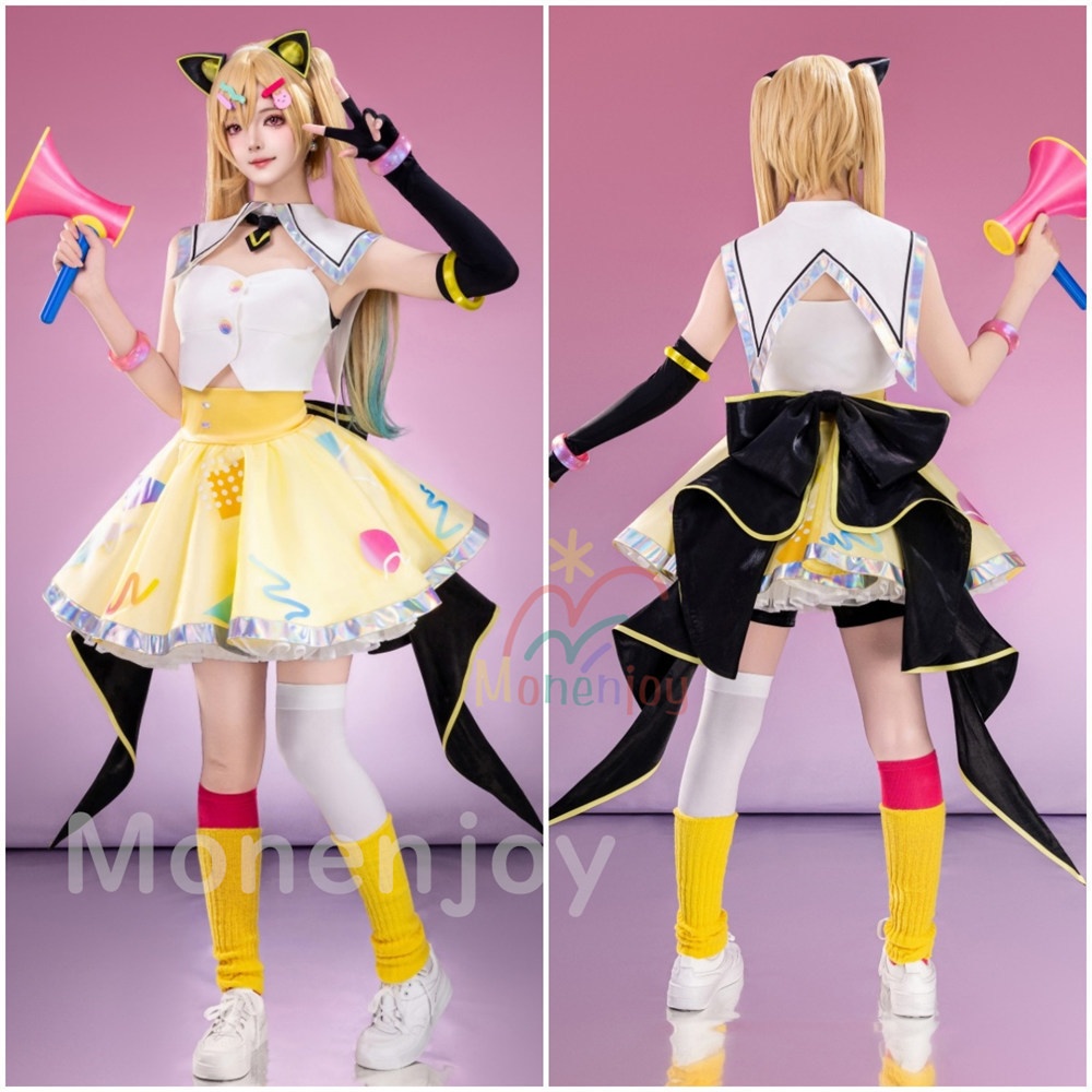 Monenjoy バンドリ! 仲町あられ コスプレ衣装 夢限大みゅーたいぷ コスチューム イベント 仮装 ライブ服